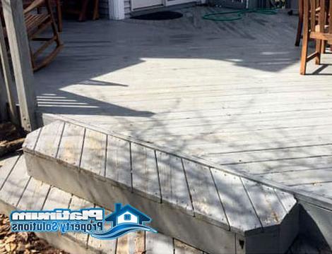 after view of wood deck cleaning and refinishing service in grand rapids, mi